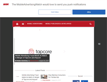 Tablet Screenshot of mobileadvertisingwatch.com